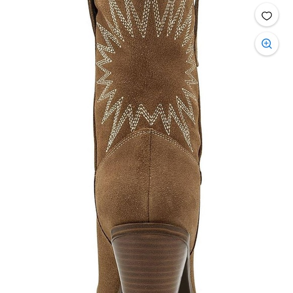 Marc Fisher Tan Heeled Boots - Picture 2 of 9